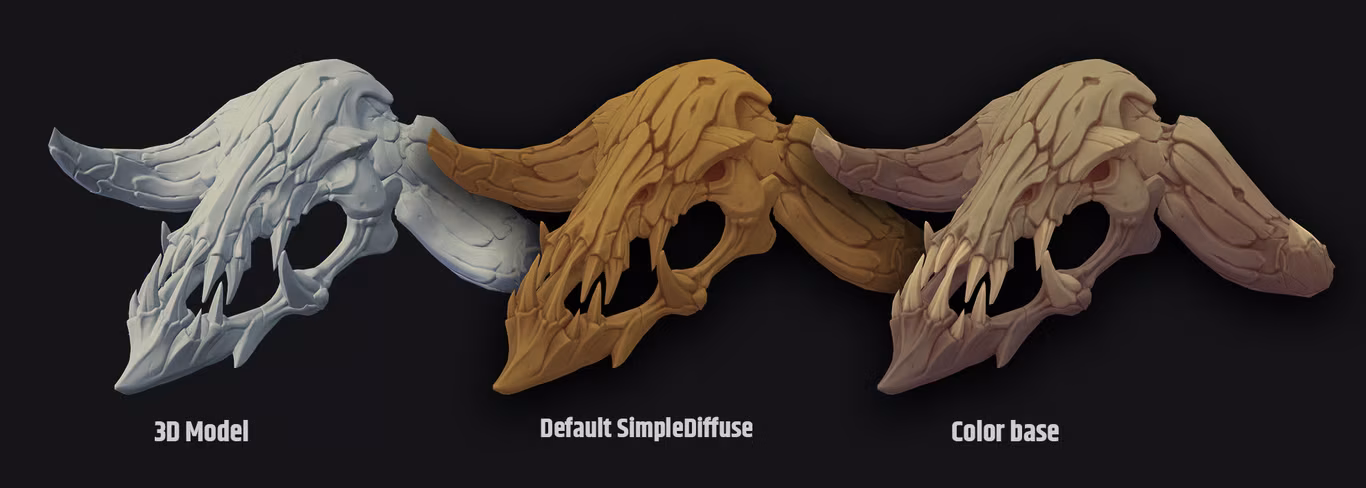 SimpleDiffuse texturing comparison